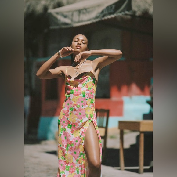 For Love And Lemons Colorful Floral Dress - Picture 3 of 8